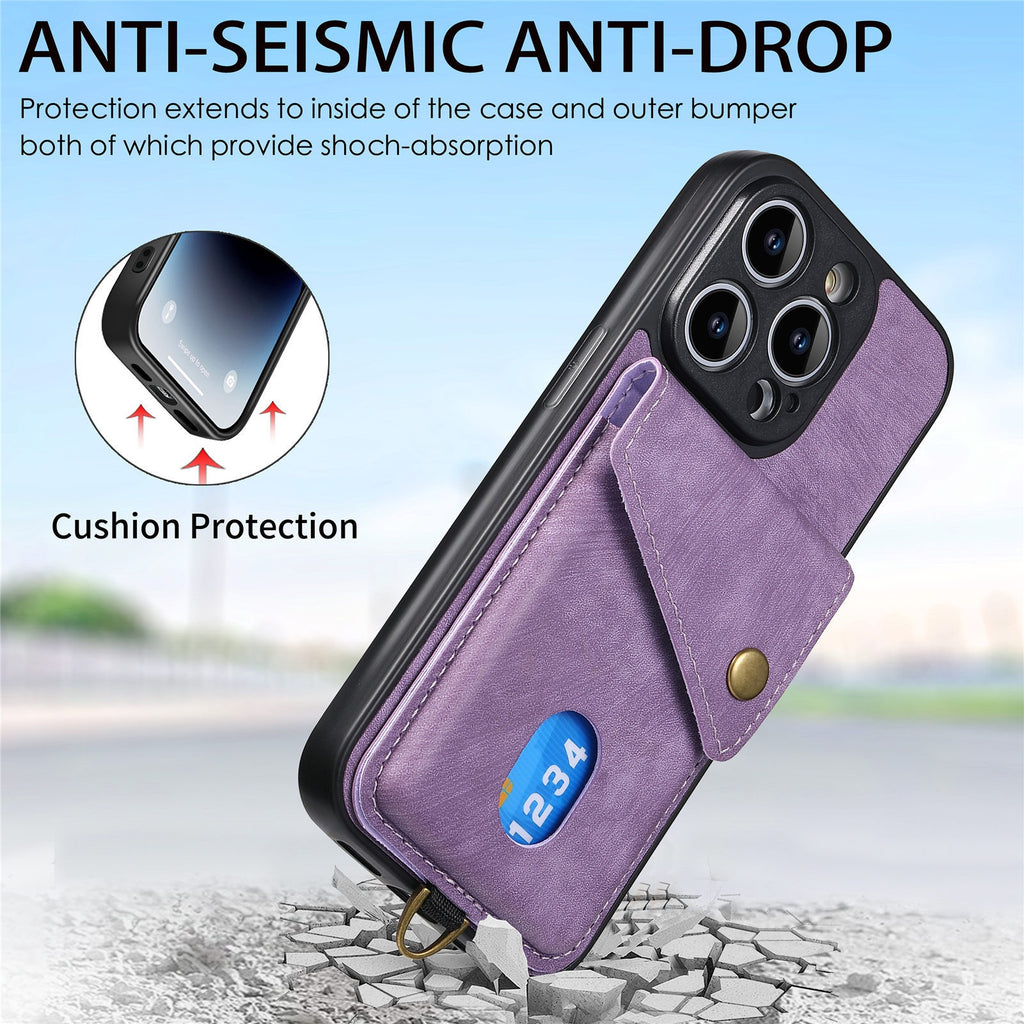 iPhone case wallet 16 & 17 pro max with bottom lock