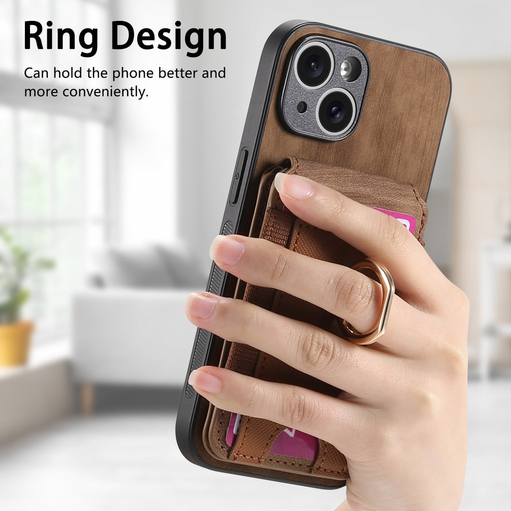 iPhone case wallet 16 & 17 pro max with ring