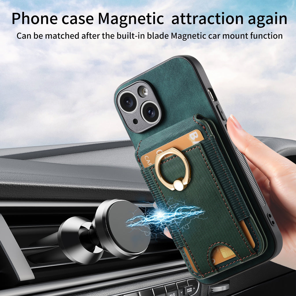 iPhone case wallet 16 & 17 pro max with ring