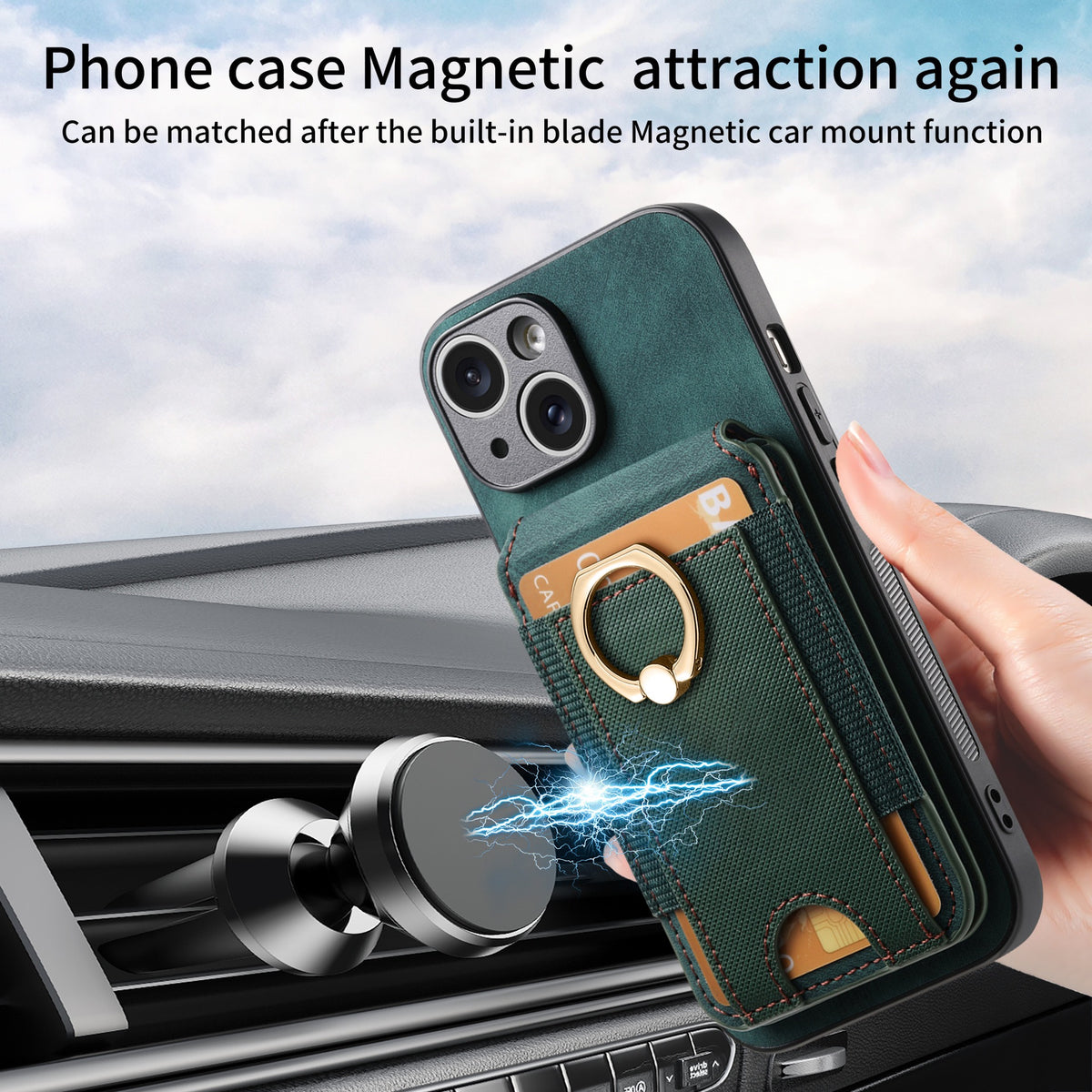 iPhone case wallet 16 & 17 pro max with ring