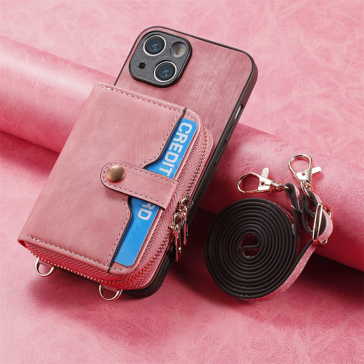 iPhone case wallet 16 & 17 pro max with bottom lock
