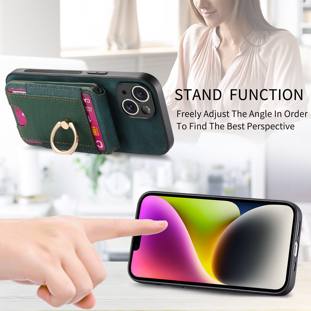 iPhone case wallet 16 & 17 pro max with ring