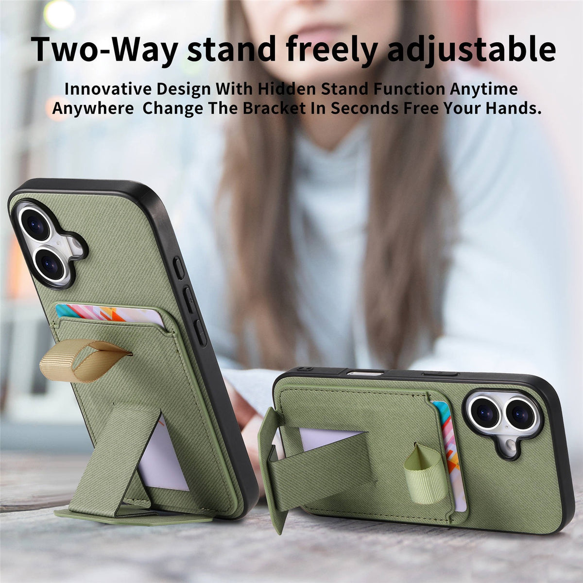 iPhone case wallet 16 & 17 pro max with stand