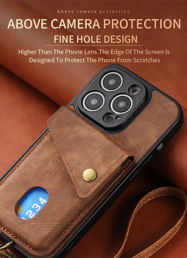 iPhone case wallet 16 & 17 pro max with bottom lock
