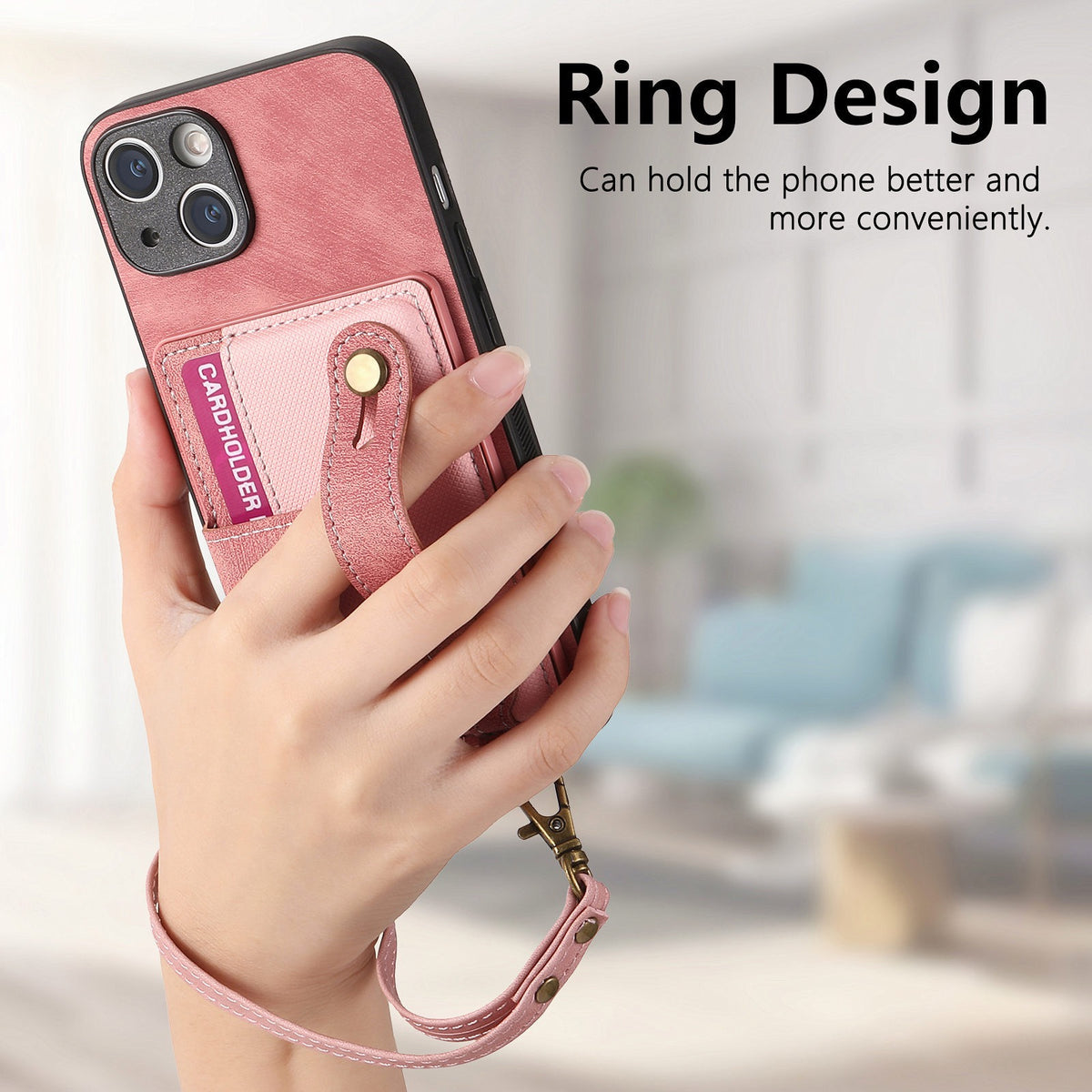 iPhone case wallet 16 & 17 pro max with ring