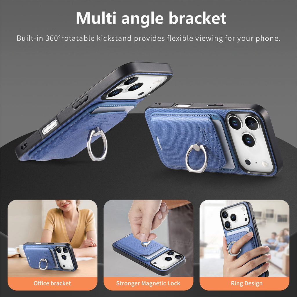 iPhone case wallet 16 & 17 pro max with ring