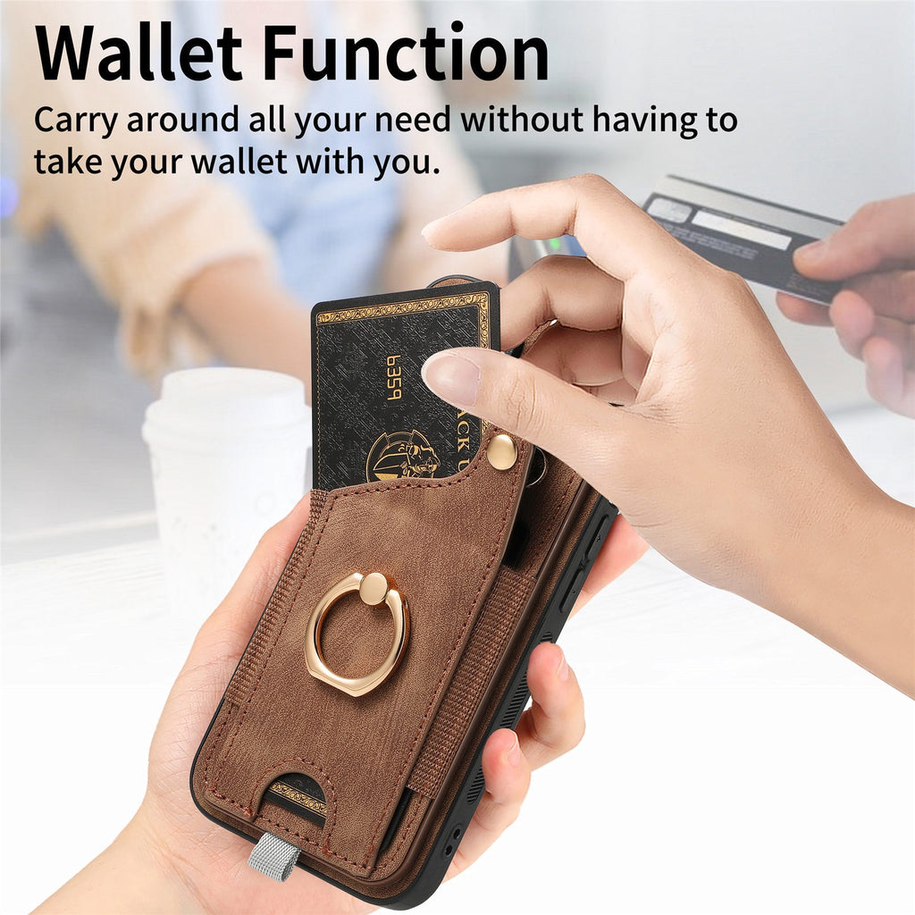 iPhone case wallet 16 & 17 pro max with ring