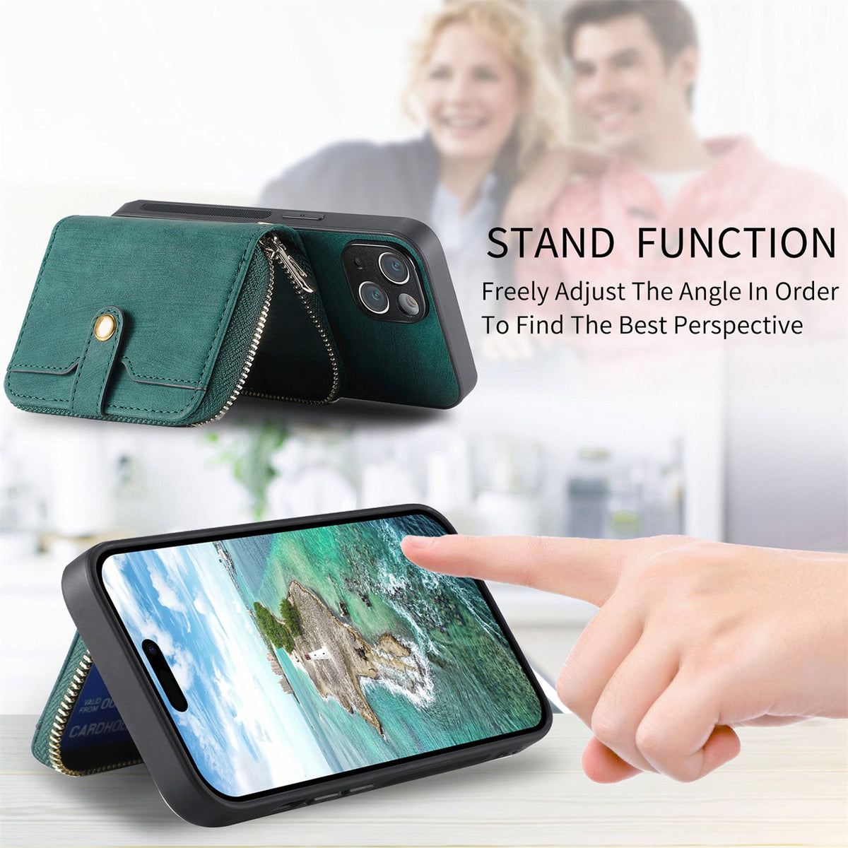 iPhone case wallet 16 & 17 pro max with bottom lock