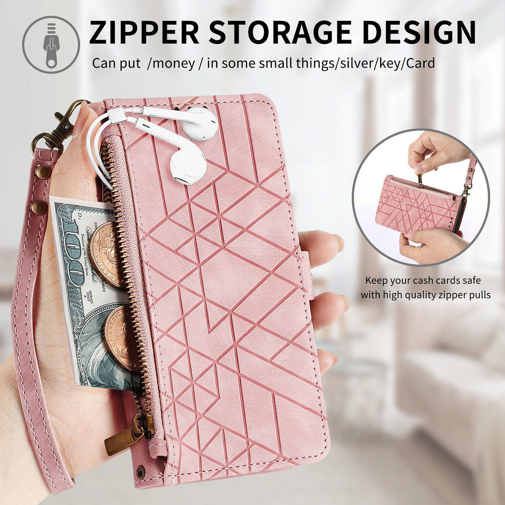 iPhone case wallet 16 & 17 pro max with wrist lanyard