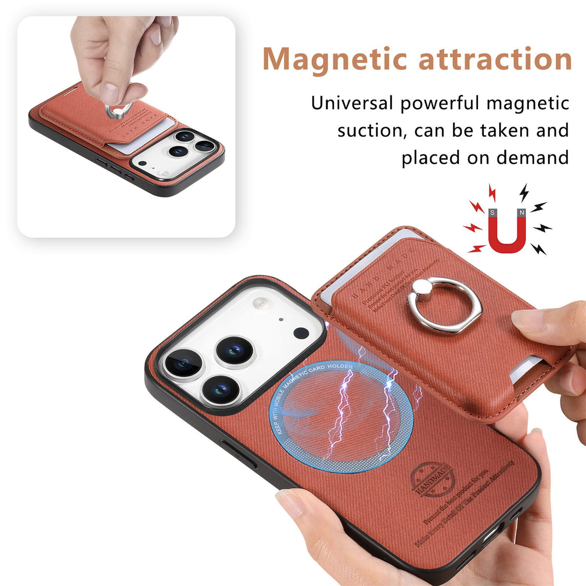 iPhone case wallet 16 & 17 pro max with ring