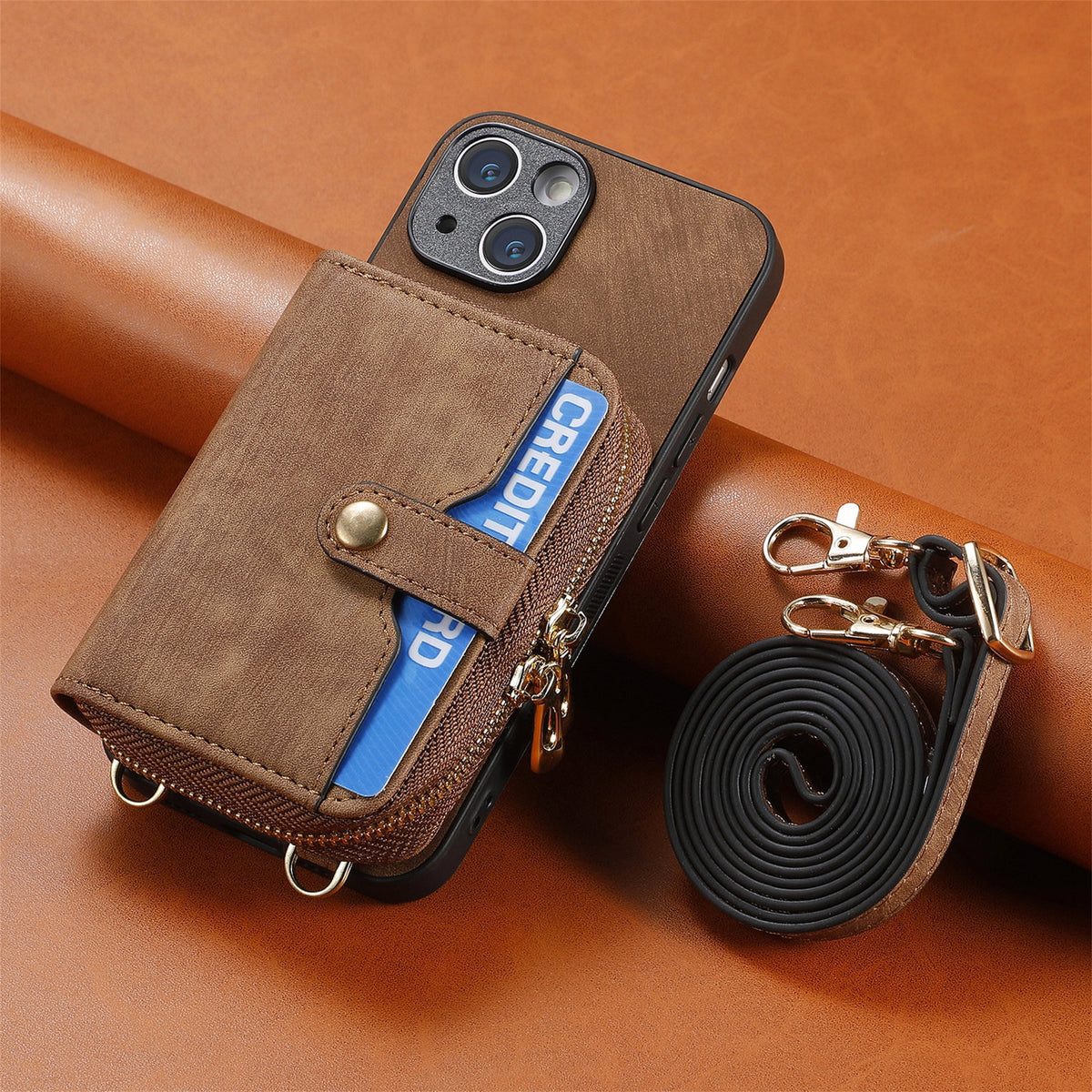 iPhone case wallet 16 & 17 pro max with bottom lock