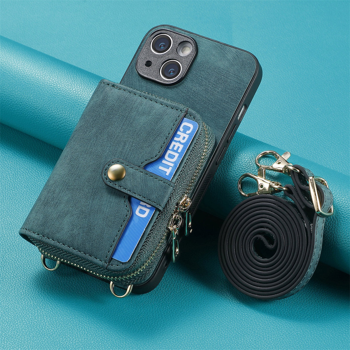iPhone case wallet 16 & 17 pro max with bottom lock