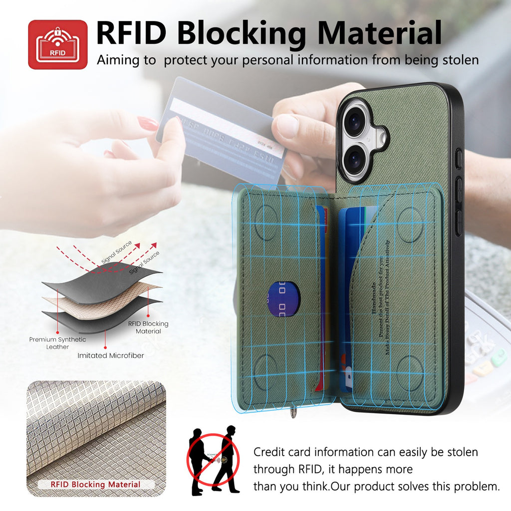 iPhone case wallet 16 & 17 pro max with zipper