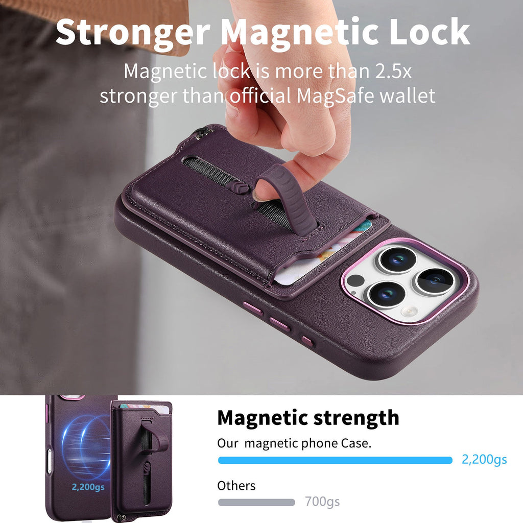 Wallet iPhone Case with Wrist Strap – Card Holder & Crossbody | iPhone 16, 17 & 18 Pro Max