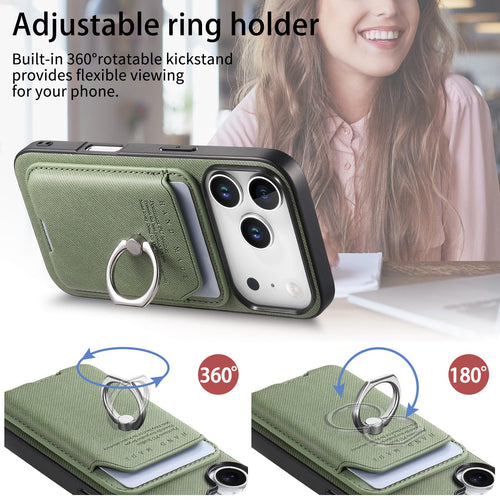 iPhone case wallet 16 & 17 pro max with ring