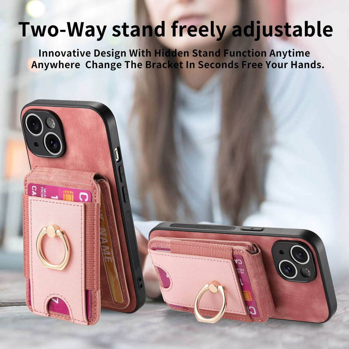 iPhone case wallet 16 & 17 pro max with ring