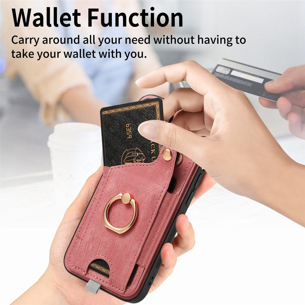 iPhone case wallet 16 & 17 pro max with ring
