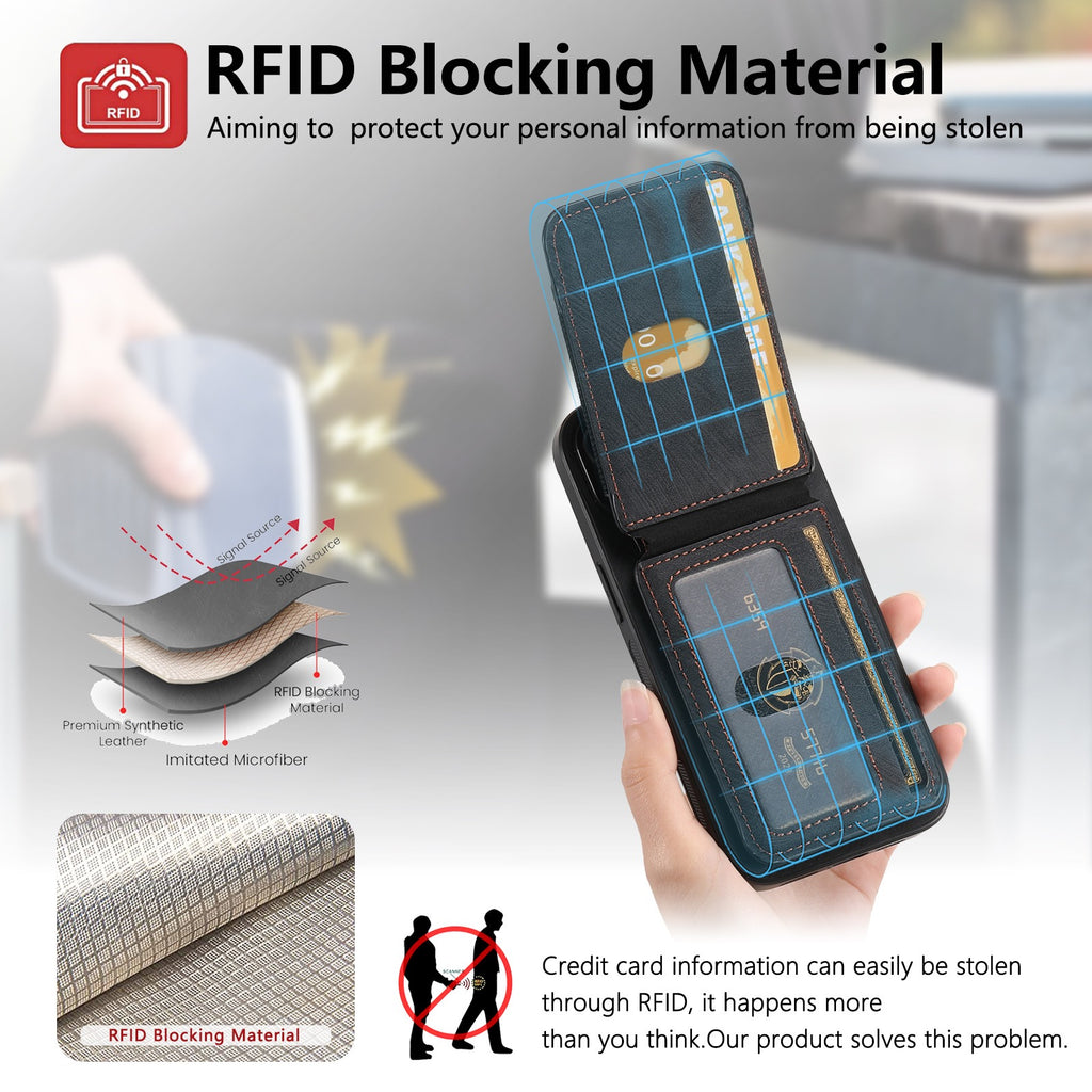 iPhone case wallet 16 & 17 pro max with ring
