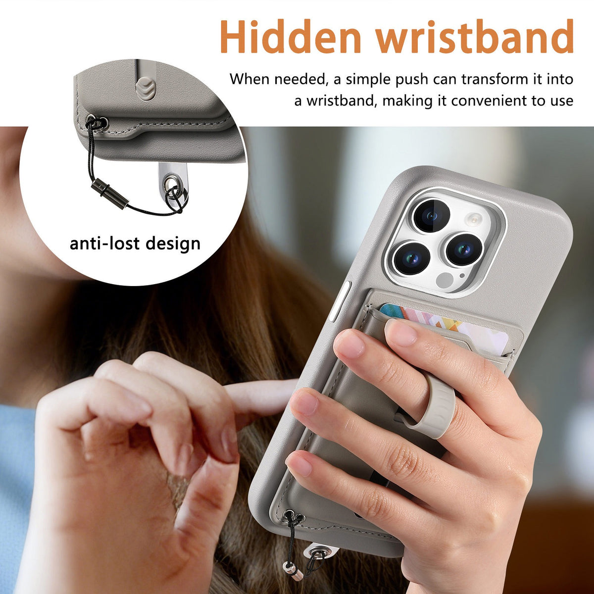 Wallet iPhone Case with Wrist Strap – Card Holder & Crossbody | iPhone 16, 17 & 18 Pro Max