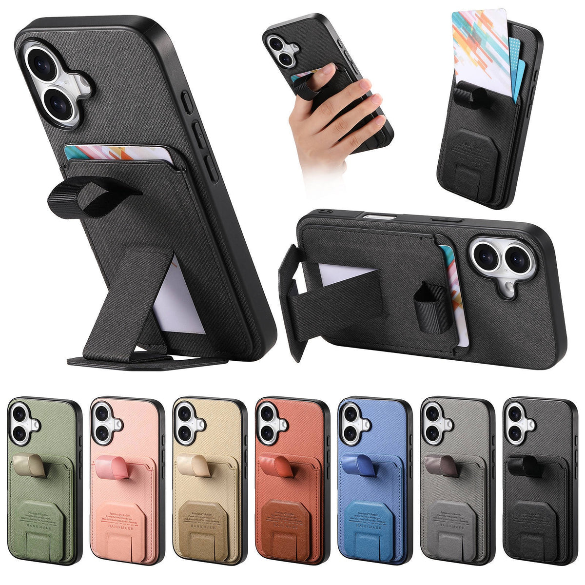 iPhone case wallet 16 & 17 pro max with stand