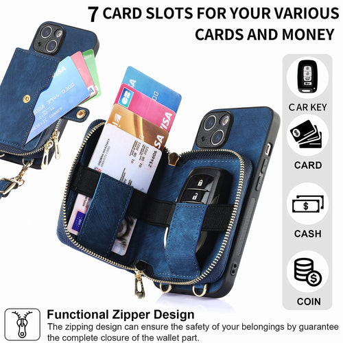 iPhone case wallet 16 & 17 pro max with bottom lock