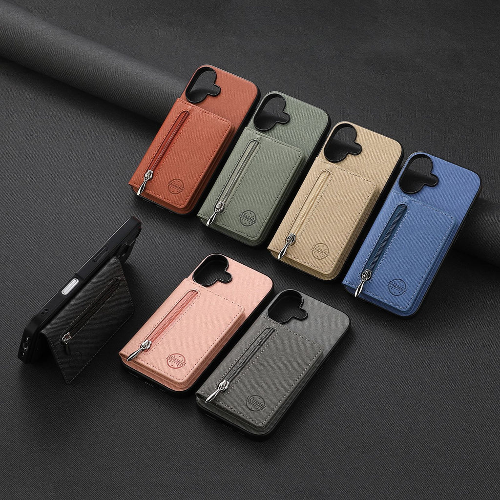 iPhone case wallet 16 & 17 pro max with zipper