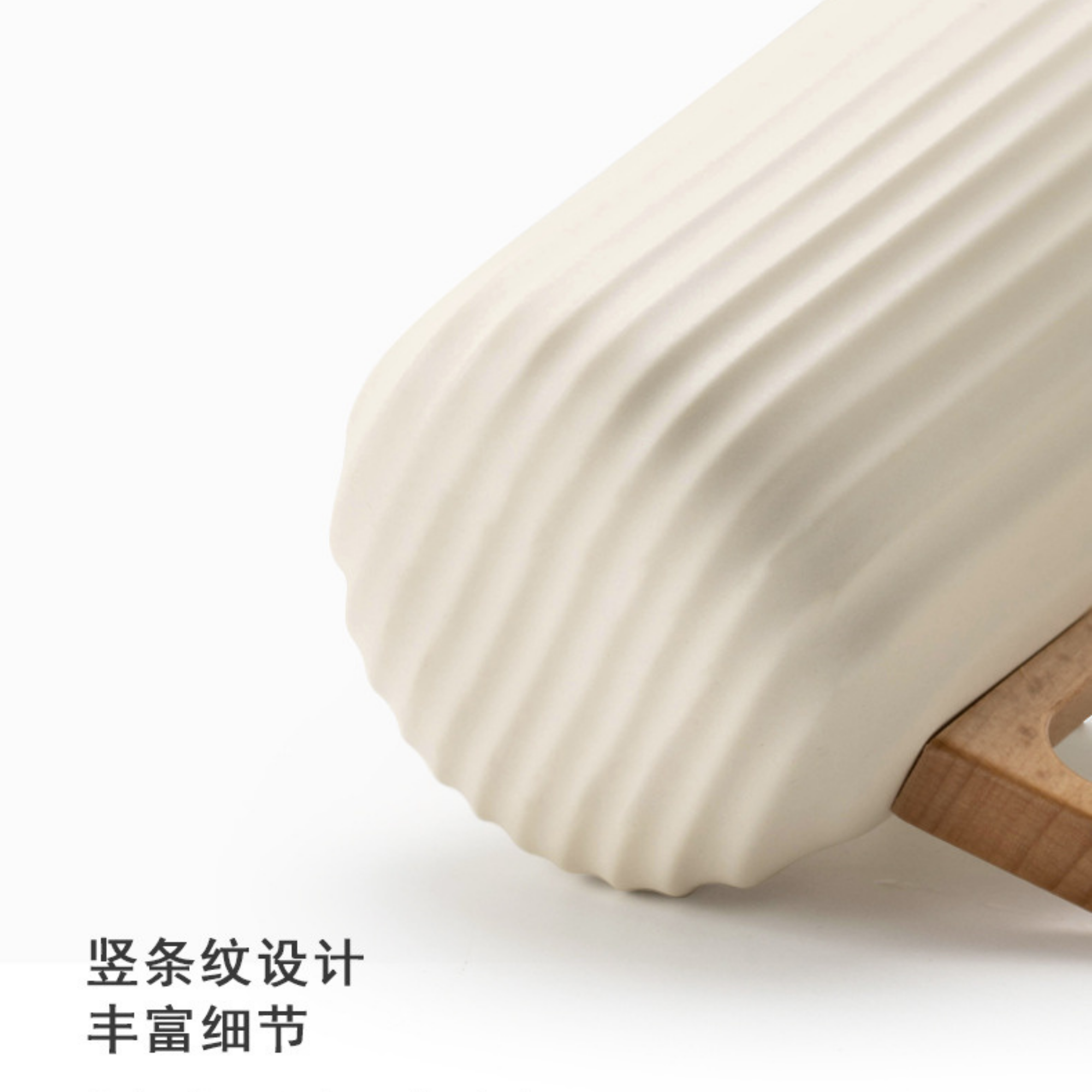 Handcrafted Ceramic Mug with Wooden Handle - LEFOOR