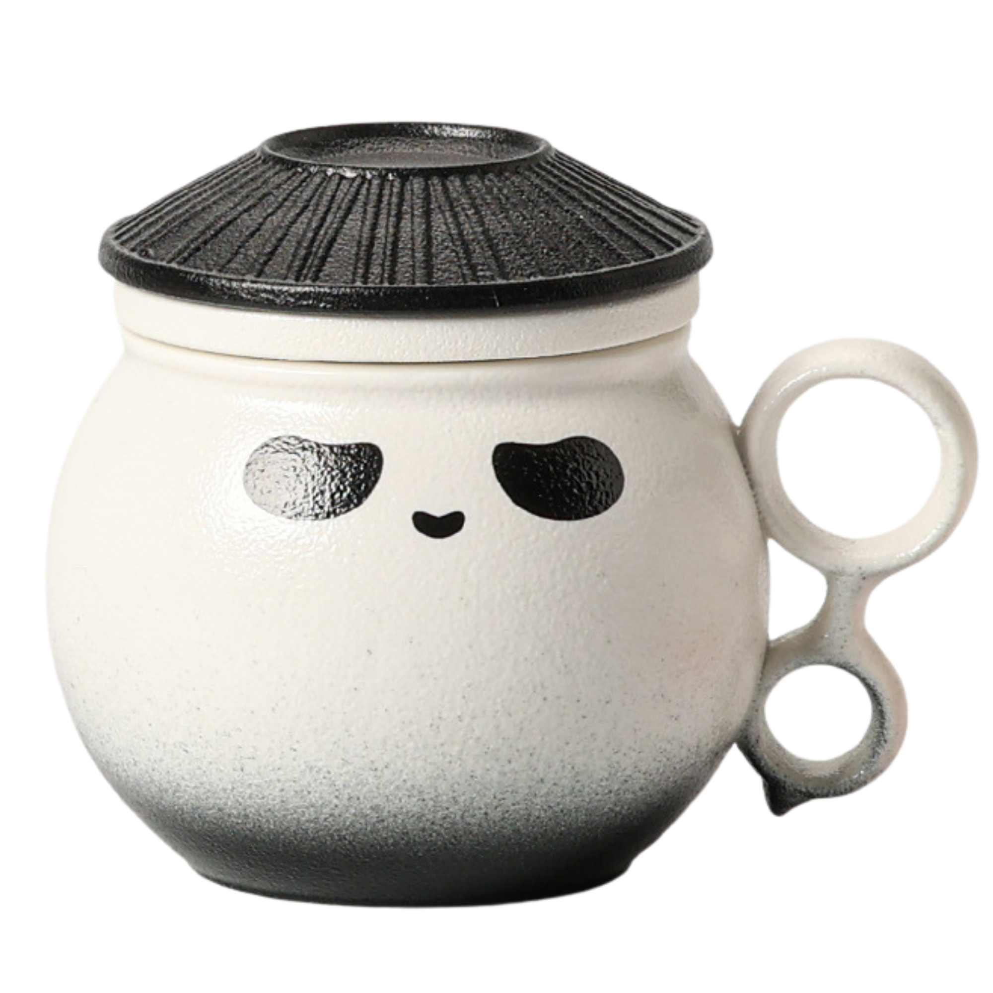 Handcrafted Ceramic Pander Coffee & Tea Mug Cup with infuser - LEFOOR