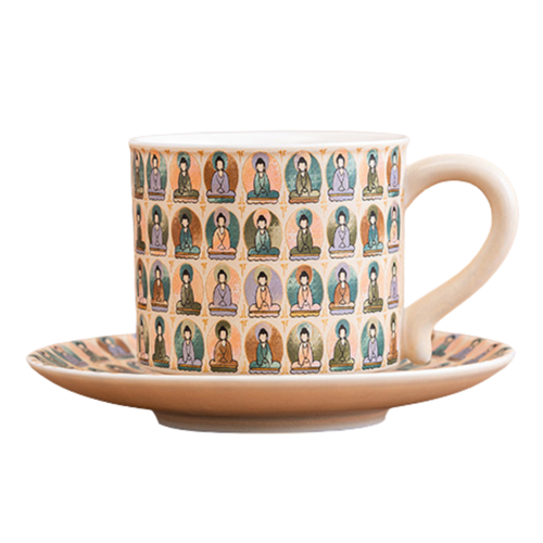 Handcrafted Ceramic Coffee & Espresso Cup - Teacup with Saucer - LEFOOR