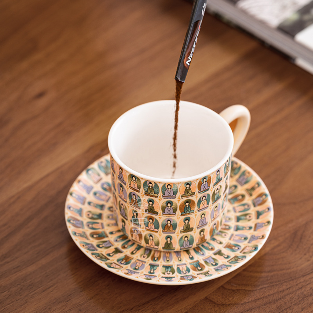 Handcrafted Ceramic Coffee & Espresso Cup - Teacup with Saucer - LEFOOR